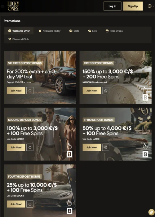 Bonus LuckyOne Casino<