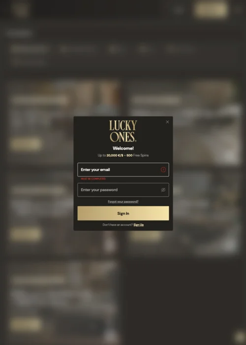 Login Lucky One Casino<